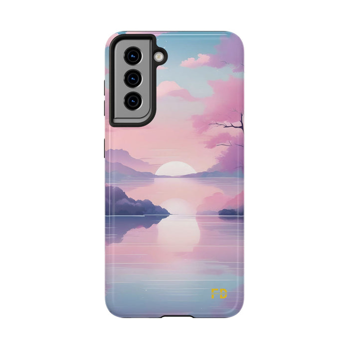 FD peaceful lake Mental Health Phone Case Resistant 2 - Piece for Iphone or Google Phone case - FORHERA DESIGN - Phone Case