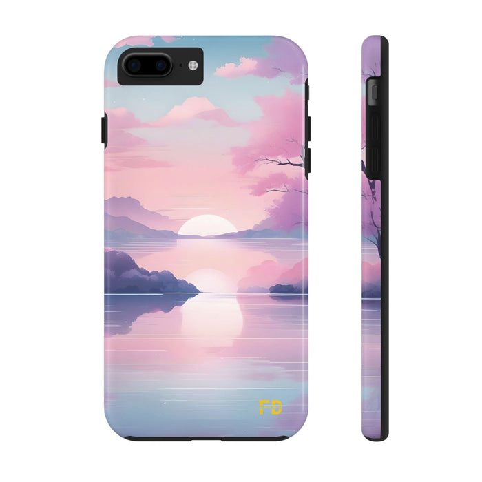 FD peaceful lake Mental Health Phone Case Resistant 2 - Piece for Iphone or Google Phone case - FORHERA DESIGN - Phone Case