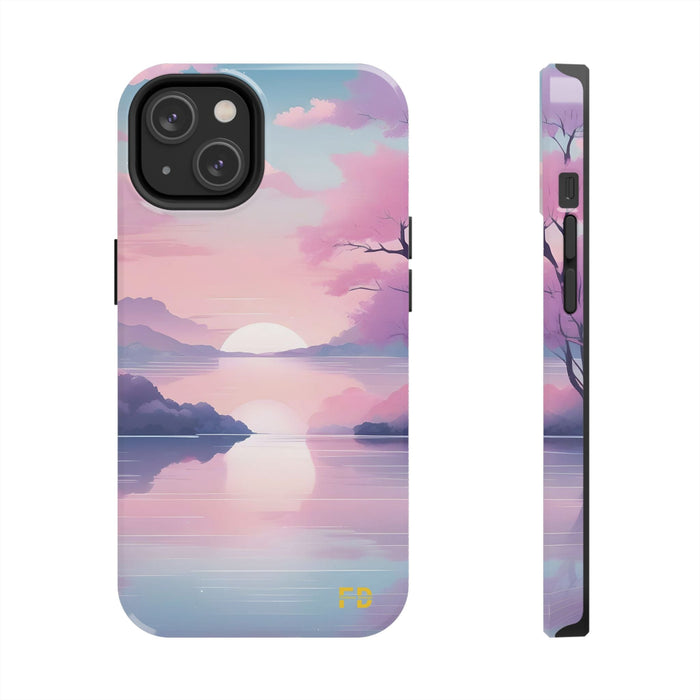 FD peaceful lake Mental Health Phone Case Resistant 2 - Piece for Iphone or Google Phone case - FORHERA DESIGN - Phone Case