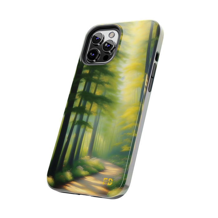 FD quiet forest, with soft sunlight Mental Health Phone Case Resistant 2 - Piece - FORHERA DESIGN - Phone Case