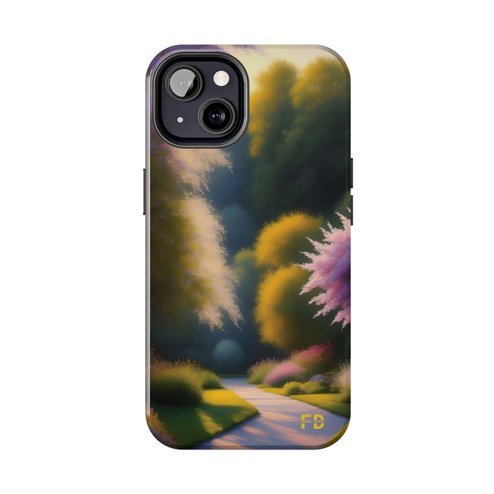 FD quiet garden Mental Health Phone Case Resistant 2 - Piece for Iphone or Google Phone case - FORHERA DESIGN - Phone Case