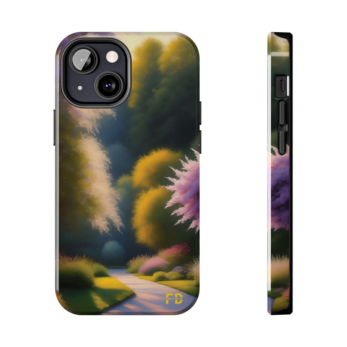 FD quiet garden Mental Health Phone Case Resistant 2 - Piece for Iphone or Google Phone case - FORHERA DESIGN - Phone Case