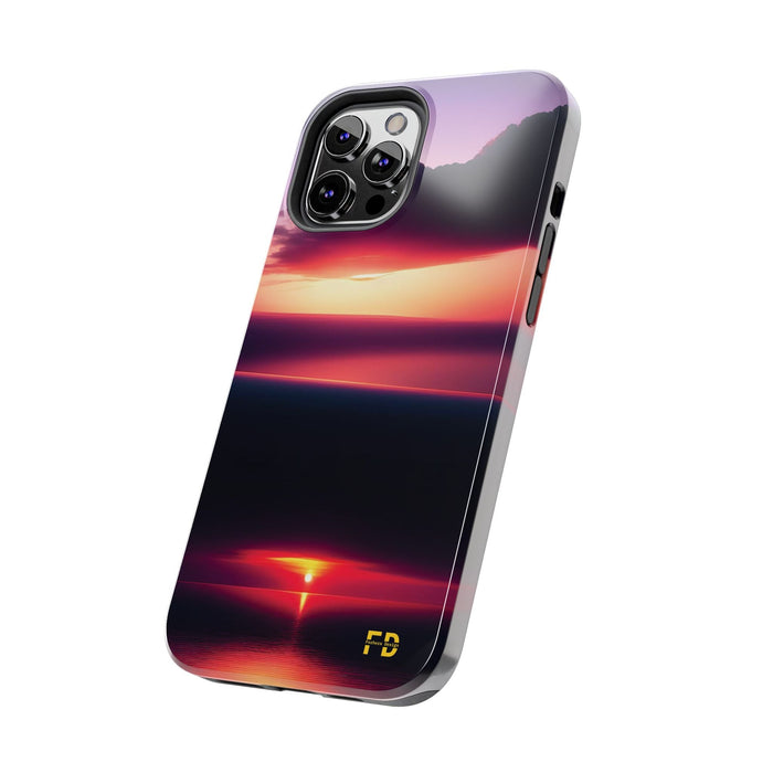 FD sunrise over a calm sea Mental Health Phone Case Resistant 2 - Piece for Iphone or Google Phone case - FORHERA DESIGN - Phone Case