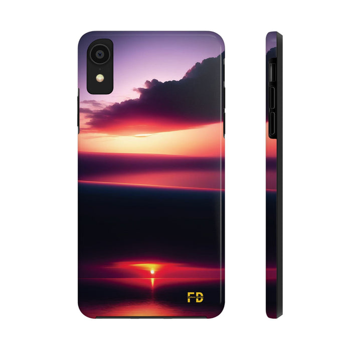 FD sunrise over a calm sea Mental Health Phone Case Resistant 2 - Piece for Iphone or Google Phone case - FORHERA DESIGN - Phone Case