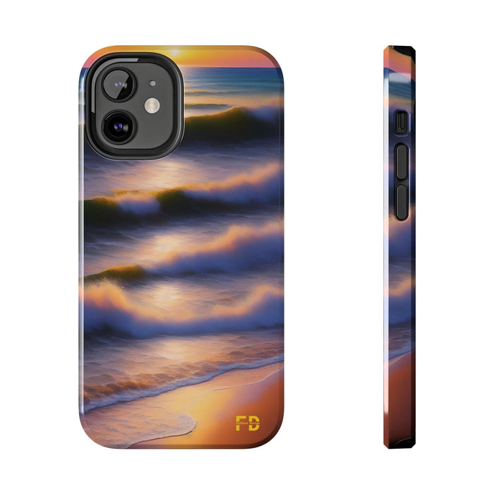 FD water waves Mental Health Phone Case Resistant 2 - Piece - FORHERA DESIGN - Phone Case