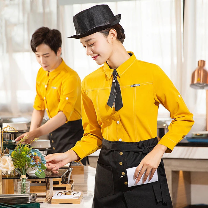 Hotel Restaurant Cafe Catering Top Waiter Waiters Workwear shirt