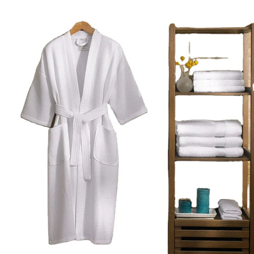 100% cotton waffle bath robe, waffle bathrobe high quality bathrobe 100 MQ