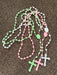 Luminous cross necklace Foreign trade jewelry plastic luminous rosary necklace bead string