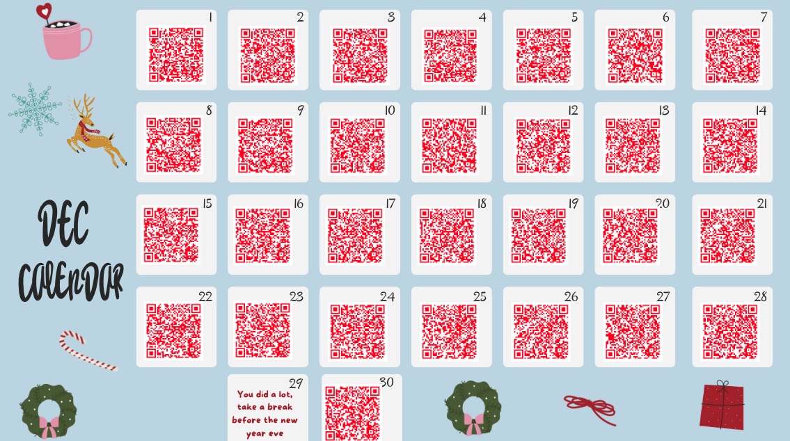 Interactive Christmas Countdown Calendar for Kids | 30+ Fun Activities | Editable Certificate | Family Holiday Games & Crafts | Digital Download