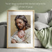 Jesus Holding You as a Baby | Heartwarming Christian Wall Art | High-Resolution Digital Print | Faith-Inspired Decor