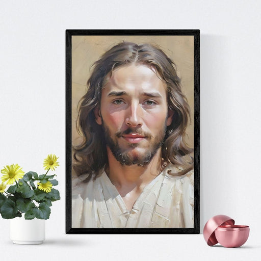 Jesus Prayer Face Art | Inspirational Christian Wall Decor | High-Resolution Digital Print | Faith-Based Home | Decor faithful arte