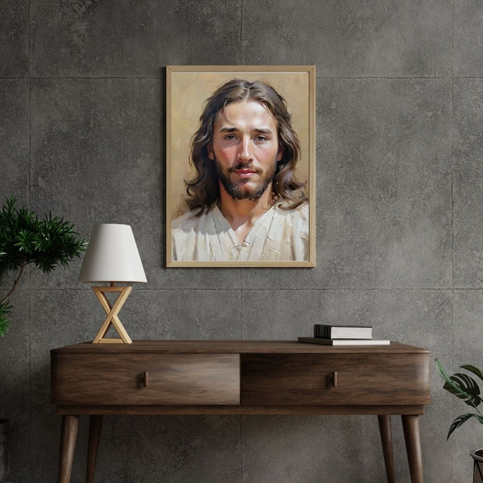 Jesus Prayer Face Art | Inspirational Christian Wall Decor | High-Resolution Digital Print | Faith-Based Home | Decor faithful arte