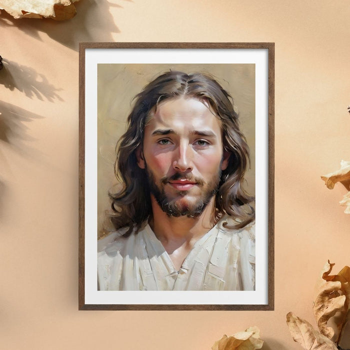 Jesus Prayer Face Art | Inspirational Christian Wall Decor | High-Resolution Digital Print | Faith-Based Home | Decor faithful arte