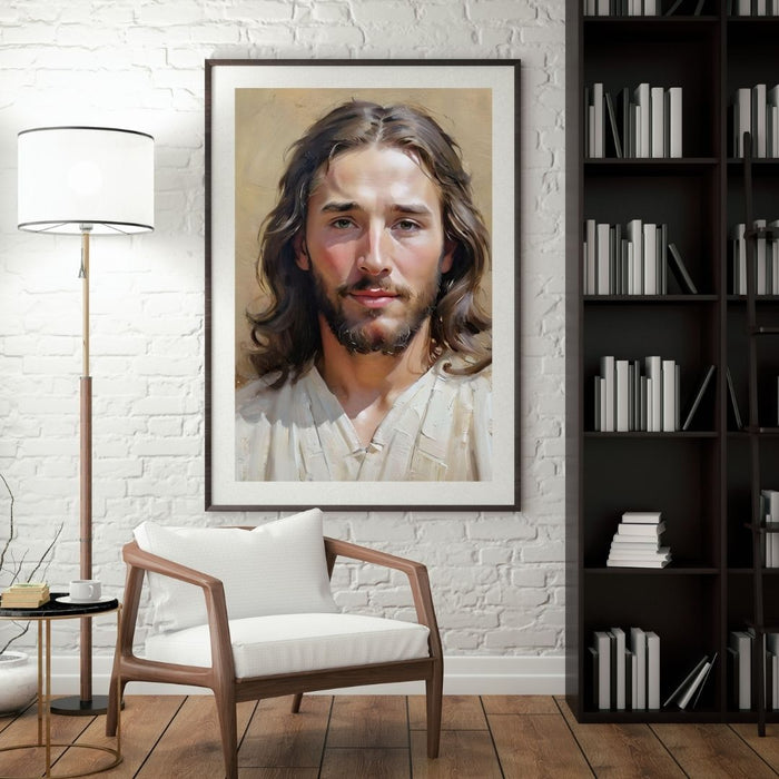 Jesus Prayer Face Art | Inspirational Christian Wall Decor | High-Resolution Digital Print | Faith-Based Home | Decor faithful arte