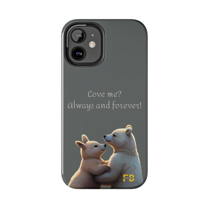 Love me Phone Case Resistant 2-Piece for Iphone or Google Phone case