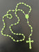 Luminous cross necklace Foreign trade jewelry plastic luminous rosary necklace bead string