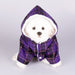 Dog Hooded Sweater Plaid Pet Clothes