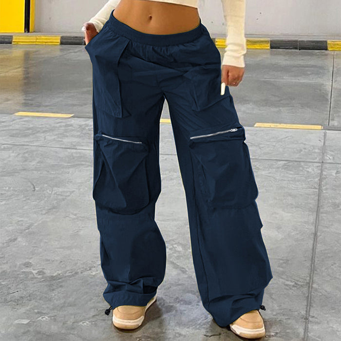 Loose Street Workwear Low Waist Trousers