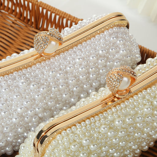 Women's Fashion Pearl Pearl Embroidery Dinner Bag