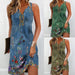 Sleeveless Printed Camisole Dress For Women