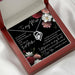 Mother's Day Gift Rosewood Lamp Box Suit Hollow Heart-shaped Zircon Pendant Necklace
