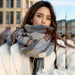 Cashmere Winter Warm Thickened Cute Fashion Scarf