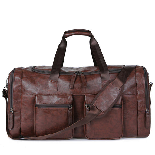 Men's Fashion Pu Oversized Capacity Travel Bag