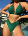 Women's Fission High Elastic Pure Color Bikini Swimsuit
