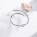 Fashion Simple Hollow Heart Titanium Steel Bracelet
