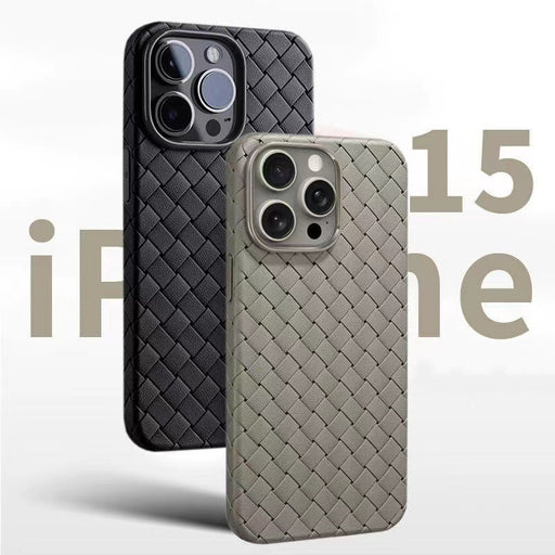 Woven Pattern Phone Case Breathable Heat Dissipation Drop-resistant Protective Cover
