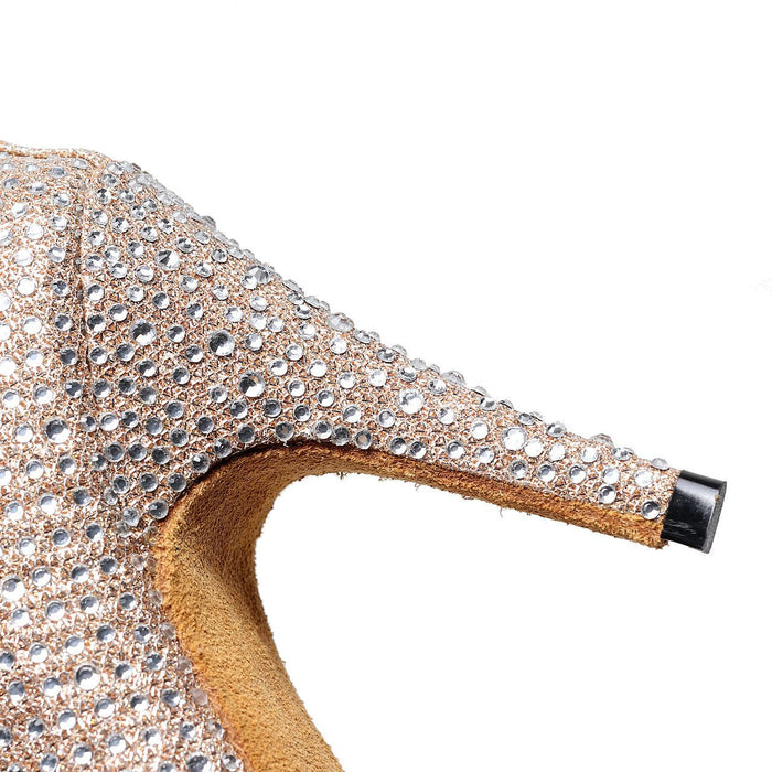 Women's Shiny Diamond High Heel Latin Dancing Shoes