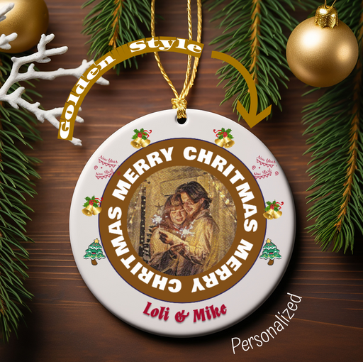 Personalized Christmas Photo Ornament with Custom QR Code & Video Message – Ideal Long-Distance Holiday Gift for Loved Ones!