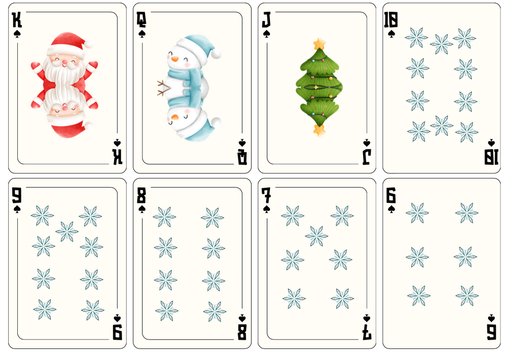 Jingle Joy Journey | Jeu de cartes de Noël festif pour la famille et les amis | Téléchargement numérique