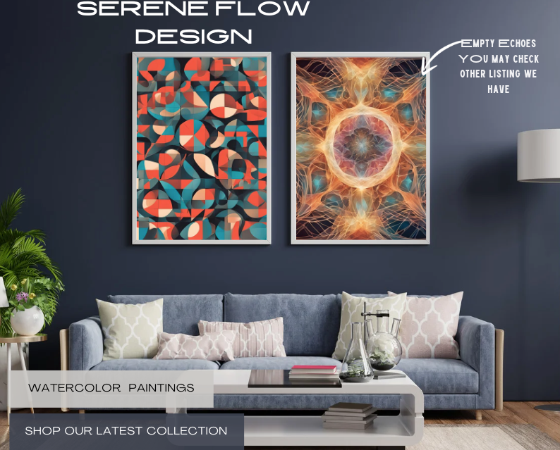 Serene Flow Design | Minimalistic Art | Modern Abstract Digital Download | Neutral Wall Art | Minimalistic Designe | Geometric Art