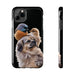 Small birds perched gently on Dog For Iphone or Google Phone case - FORHERA DESIGN - Phone Case