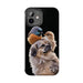 Small birds perched gently on Dog For Iphone or Google Phone case - FORHERA DESIGN - Phone Case