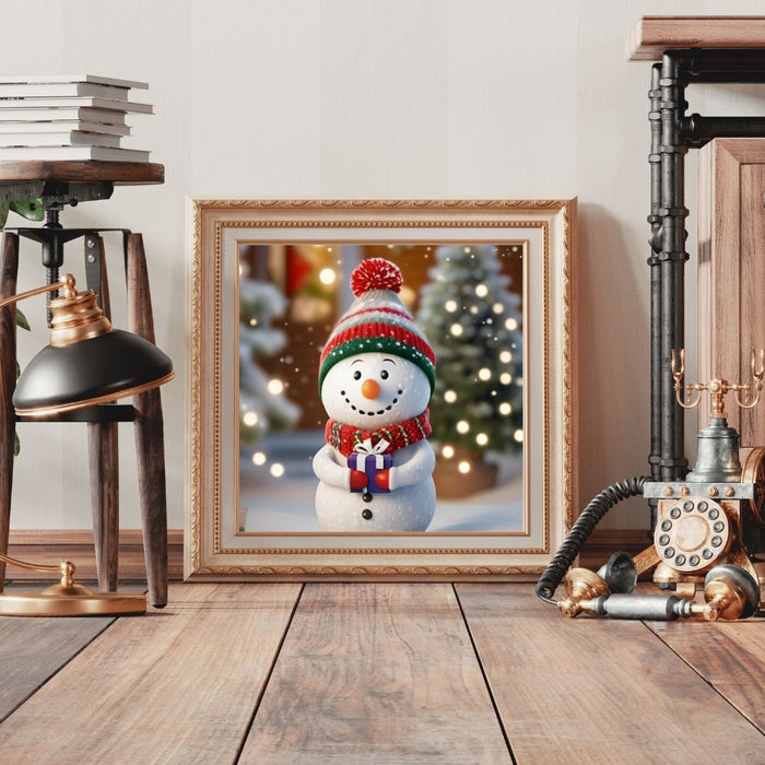 Snowman Family Wall Art | 10 Cozy Christmas Prints |Easy Download for Families of 1, 2, 3, 4 | Perfect Holiday Decor for Couples & Families