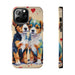 Two Cute Dogs Phone Case Resistant 2 - Piece for Iphone or Google - FORHERA DESIGN - Phone Case