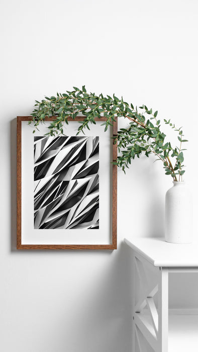 White and Black Minimalist Power | Modern Art | Minimalist Digital Download | Neutral Wall Art | Bold Contrast | Elegant Simplicity