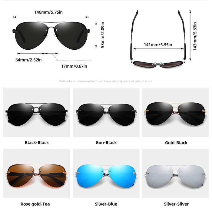 Polarized Sunglasses Classic Rimless