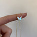 Electroplated 18K Golde Butterfly Necklace Women Clavicle Chain