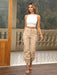 Women's Solid Color Leisure Tappered Trousers