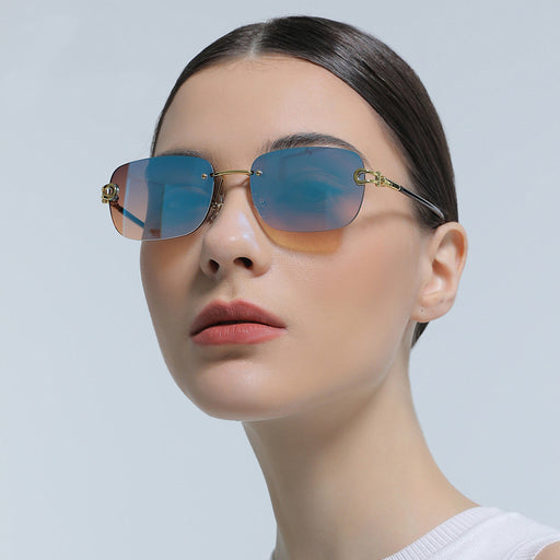 Blue Light Blocking Frameless UV Blocking Sunglasses
