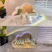 Tulip Night Lamp DIY Material Cloud Tulips Night Lamp Decorative Mirrors Photo Frame LED Table Lights Korean Creative Desk Bedroom Handmade Birthday Gifts