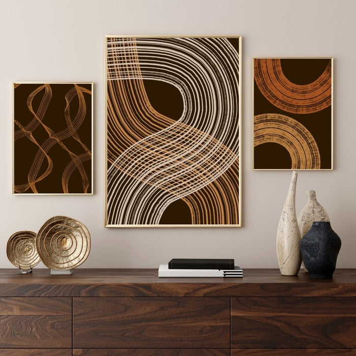 Abstract ocean wave canvas wall art | coastal canvas print | artful home decor | boho decor | home decorator gifts, living boho wall decor - FORHERA DESIGN - Art_Boho