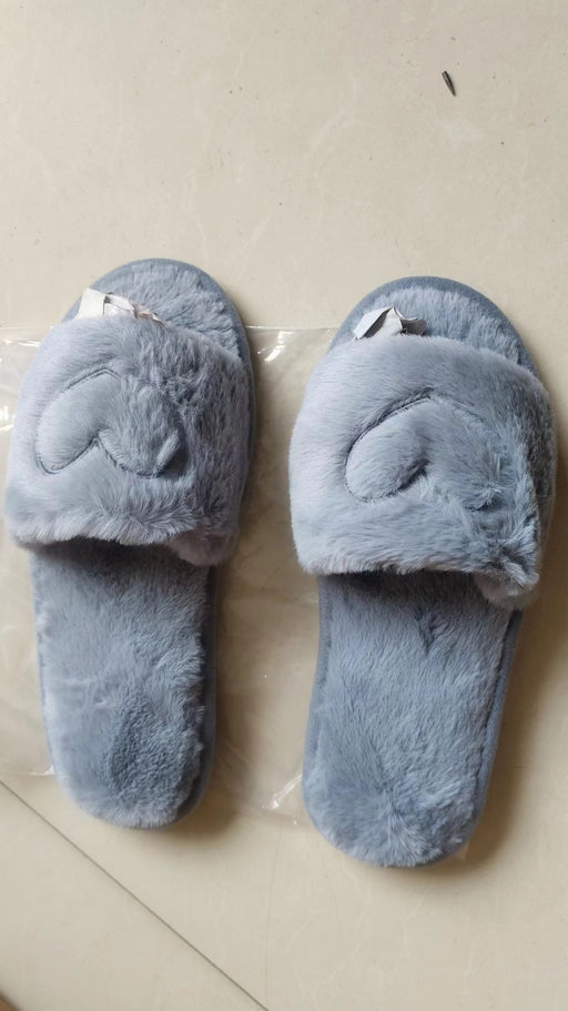 Women's Flat Plush Home Warm Slippers
