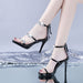 Women's Fashion Elegant Stars Heart Bag Heel Sandals