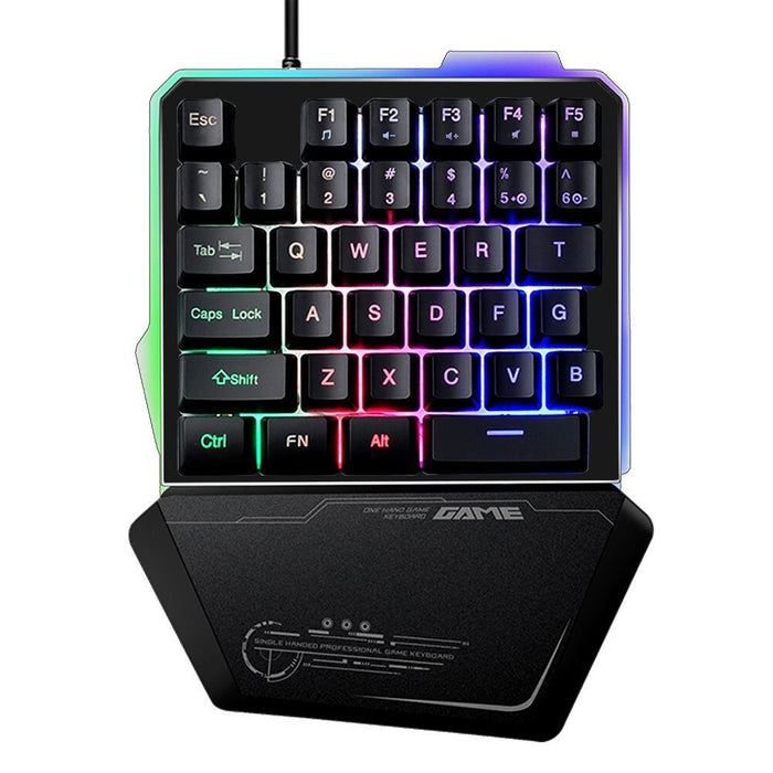 One-handed RGB Mechanical Gaming Keypad