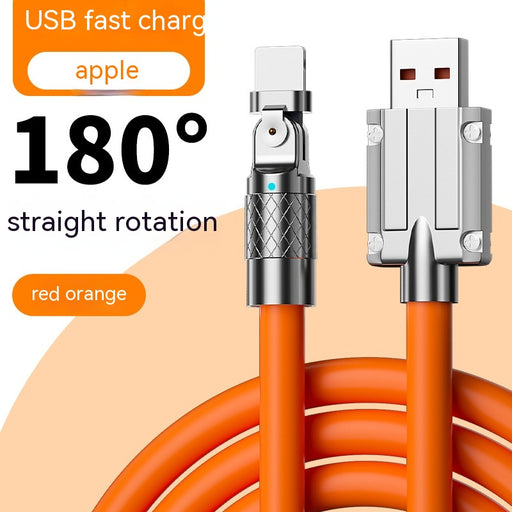 120W Mobile Game Rotating Elbow Data Super Fast Charge Charging Cable