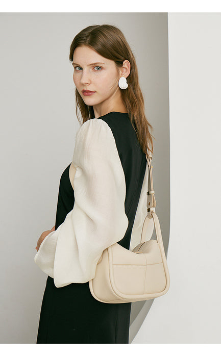 New One-shoulder Elegant Handbag For Women First Layer Cowhide Bag All-matching Women